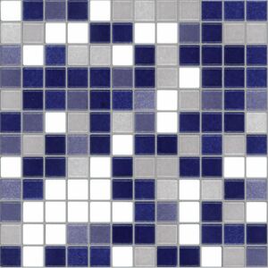 APPIANI Keramická mozaika modrá XWELL708 2,5x2,5 (30x30) cm - XWEL708