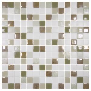 Hisbalit Obklad mozaika skleněná béžová TEXTURAS ELLE 2,5x2,5 (33,3x33,3) cm - 25ELLE