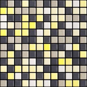 APPIANI Keramická mozaika žlutá ENERGY 01-25 2,5x2,5 (30x30) cm - XENE701