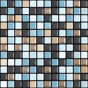 APPIANI Keramická mozaika modrá FUSION 03-25 2,5x2,5 (30x30) cm - XFUS703