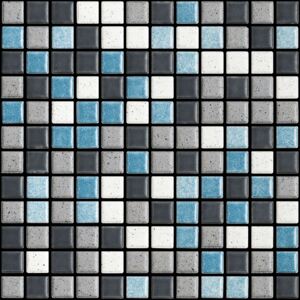 APPIANI Keramická mozaika modrá NEW BEAT GENERATION 01-25 2,5x2,5 (30x30) cm - XNBG701