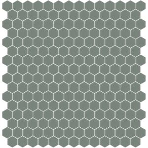 Hisbalit Obklad mozaika skleněná šedá 305A MAT hexagony hexagony 2,3x2,6 (33,33x33,33) cm - HEX305AMH