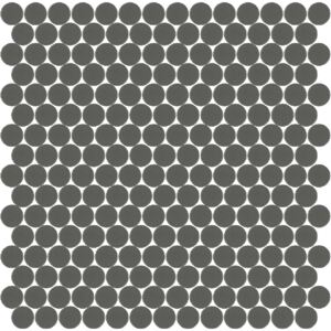 Hisbalit Obklad mozaika skleněná šedá 260A MAT kolečka kolečka prům. 2,2 (33,33x33,33) cm - KOL260AMH