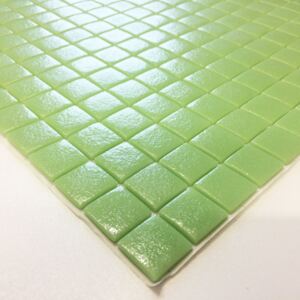 Hisbalit Obklad mozaika skleněná zelená 115A PROTISKLUZ 2,5x2,5 2,5x2,5 (33,33x33,33) cm - 25115ABH
