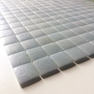 Hisbalit Obklad mozaika skleněná šedá 108A PROTISKLUZ 2,5x2,5 2,5x2,5 (33,33x33,33) cm - 25108ABH