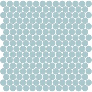 Hisbalit Obklad mozaika skleněná modrá 314A MAT kolečka kolečka prům. 2,2 (33,33x33,33) cm - KO314AMH