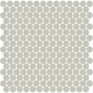 Hisbalit Obklad mozaika skleněná šedá 306A MAT kolečka kolečka prům. 2,2 (33,33x33,33) cm - KOL306AMH