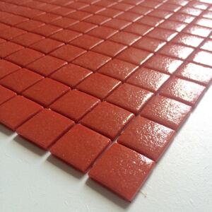 Hisbalit Obklad mozaika skleněná červená 172E PROTISKLUZ 2,5x2,5 2,5x2,5 (33,33x33,33) cm - 25172EBH