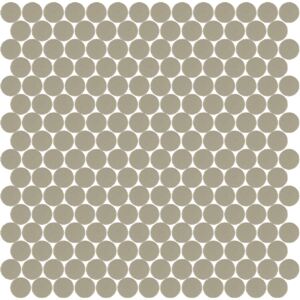 Hisbalit Obklad mozaika skleněná šedá 327A MAT kolečka kolečka prům. 2,2 (33,33x33,33) cm - KOL327AMH