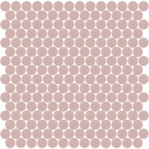 Hisbalit Obklad mozaika skleněná růžová 255A MAT kolečka kolečka prům. 2,2 (33,33x33,33) cm - KOL255AMH