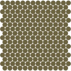 Hisbalit Obklad mozaika skleněná hnědá 321A MAT kolečka kolečka prům. 2,2 (33,33x33,33) cm - KOL321AMH
