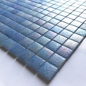 Hisbalit Obklad mozaika skleněná modrá CAPRI NON SLIP B 2,5x2,5 (33,3x33,3) cm - 25CAPRBH