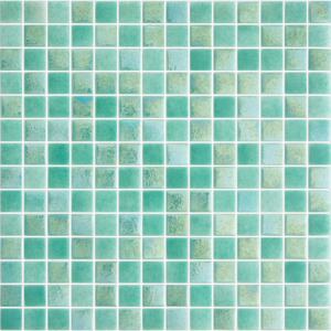 Hisbalit Obklad mozaika skleněná zelená MIKONOS 2,5x2,5 (33,3x33,3) cm - 25MIKOLH