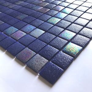 Hisbalit Obklad mozaika skleněná modrá MALTA NON SLIP B 2,5x2,5 (33,3x33,3) cm - 25MALTBH