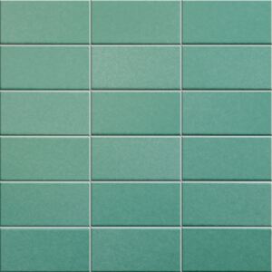 APPIANI Keramická mozaika zelená 2016 NASTURZIO 50 5x10 (30x30) cm - MOS2016