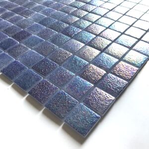 Hisbalit Obklad mozaika skleněná modrá SICILIA NON SLIP B 2,5x2,5 (33,3x33,3) cm - 25SICIBH