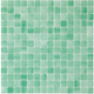 Hisbalit Obklad mozaika skleněná zelená TIRRENO 2,5x2,5 (33,3x33,3) cm - 25TIRRLH
