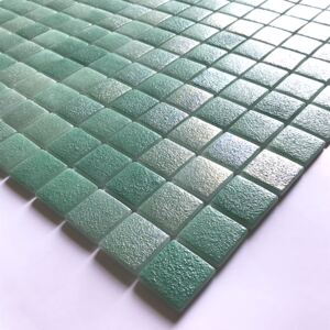 Hisbalit Obklad mozaika skleněná zelená MIKONOS NON SLIP B 2,5x2,5 (33,3x33,3) cm - 25MIKOBH