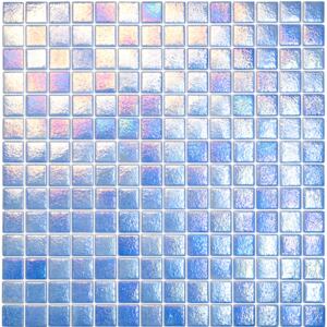 Hisbalit Obklad mozaika skleněná modrá CAPRI 2,5x2,5 (33,3x33,3) cm - 25CAPRLH