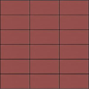APPIANI Keramická mozaika červená 2014 FUOCO 50 5x10 (30x30) cm - SET2014
