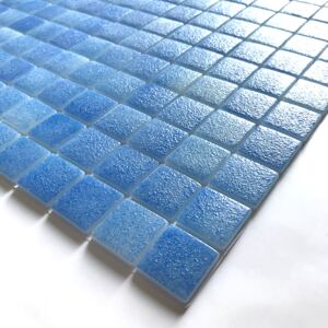 Hisbalit Obklad mozaika skleněná modrá MAR NON SLIP B 2,5x2,5 (33,3x33,3) cm - 25MARBH