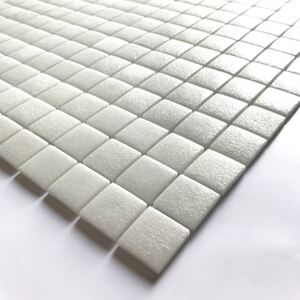 Hisbalit Obklad mozaika skleněná bílá PAS NON SLIP B 2,5x2,5 (33,3x33,3) cm - 25PASBH