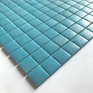 Hisbalit Obklad mozaika skleněná modrá MIERA NON SLIP B 2,5x2,5 (33,3x33,3) cm - 25MIERBH