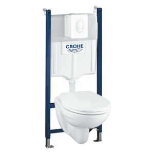 Grohe - Sada pro závěsné WC + klozet a sedátko softclose, tlačítko Skate Air, bílá