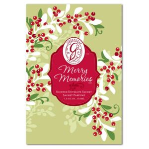 Greenleaf - vonný sáček Merry Memories 115ml (Vůně tradičního jablka kombinovaná se skořicí a kořením v elegantním papírovém sáčku Merry Memories.)