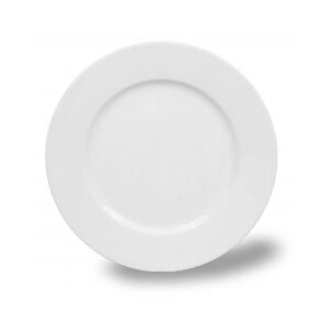 Porcelánový talíř bílý, karlovarský porcelán, dezertní 19 cm, Thun