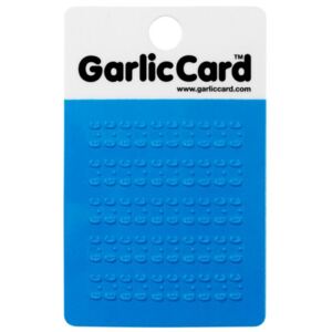 Kartička na česnek modrá, Garlic Card