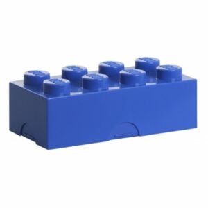 LEGO box na svačinu, modrá, 100 x 200 x 75 mm