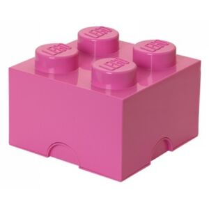 LEGO úložný box, růžová, 250 x 250 x 180 mm