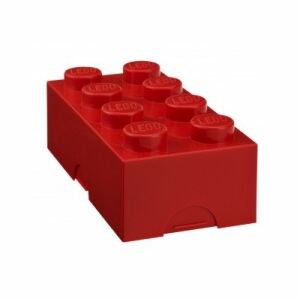 LEGO box na svačinu, červená, 100 x 200 x 75 mm