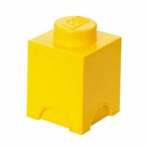 LEGO úložný box, žlutá, 125 x 125 x 180 mm