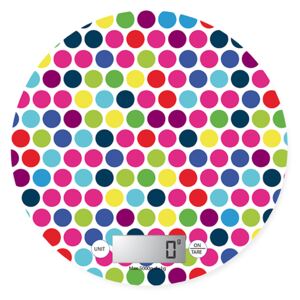 Kuchyňská digitální váha – ultratenká-kruh, puntíky,Pebbly