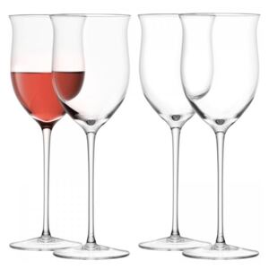LSA Wine Rosé sklenice skleničky na růžové víno 400ml set 4ks, LSA, Handmade