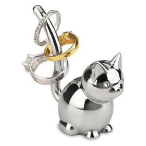 Zoola- stojánek na prstýnky kočka stříbrná, UMBRA