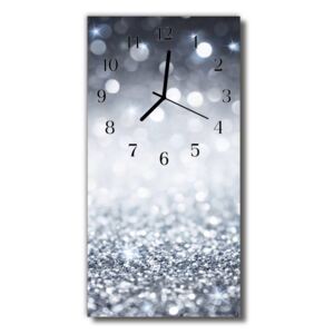 E-shop24, 60x30 cm, Hnn70637827 Nástěnné hodiny obrazové na skle - Design stříbrný