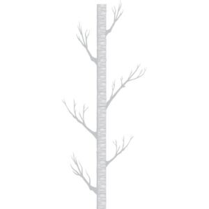 Samolepky na zeď- Kmeny stromů Barva: světle šedá 072, Rozměr: 3 kmeny, ks rozměr  66 x 244 cm vč. větví