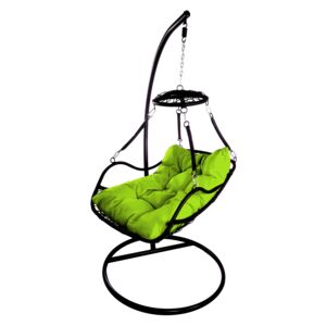 Závěsné relaxační křeslo POHODA, zelený sedák