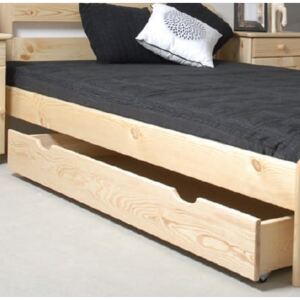 Zásuvka pod postel s matrací 200 cm dub