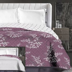 Oboustranný přehoz na postel DecoKing růžovo-fialovo-béžový