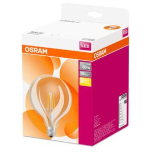 OSRAM LED Filament STAR Globe 125 230V 7W 827 E27 / 806lm / 2700K / 15000h / noDIM / A++ / Sklo čiré / 1ks (4052899972377) - Ledvance LED žárovka 4052899972377 230 V, E27, 6 W = 60 W, teplá bílá, A++ (A++ - E), vlákno