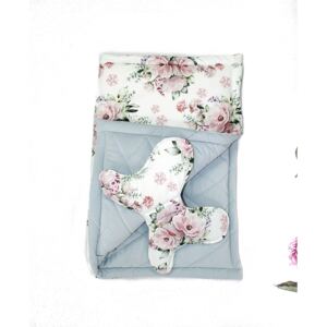Elisdesign Dětská deka a polštářek - květiny Velikost: 65 x 75
