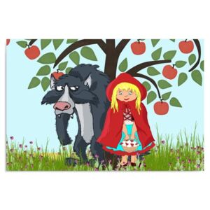 CARO Obraz na plátně - Little Red Riding Hood 40x30 cm