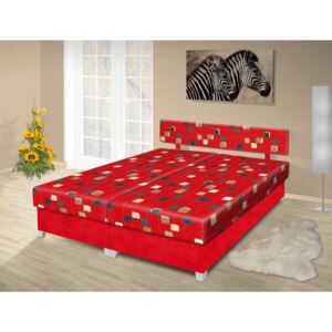 Manželská postel s úložným prostorem Adéla 180x200 cm Barva: červená