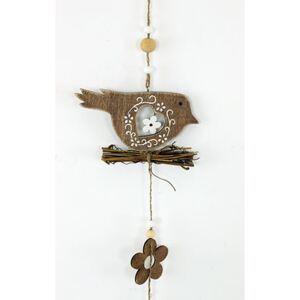 Autronic Ptáček, dřevěná dekorace na zavěšení
