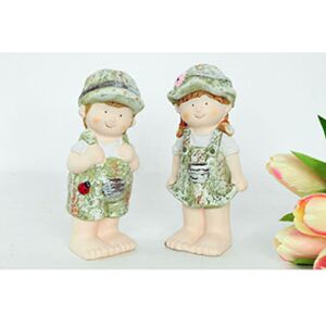 Autronic Chlapec nebo děvče, MgO zahradní keramická dekorace, cena za 1 kus