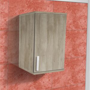 Nabytekmorava Koupelnová skříňka závěsná K8 barva skříňky: dub stříbrný, barva dvířek: dub stříbrný lamino